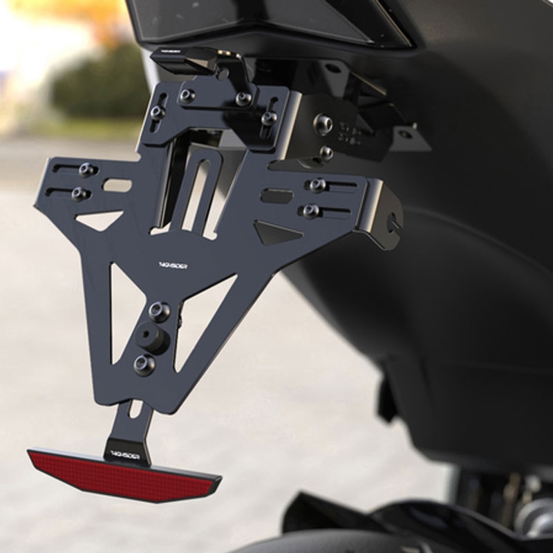Portatarga con illuminazione Highsider Akron-RS PRO Ducati nero