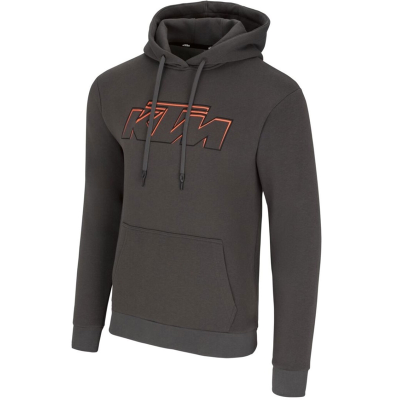 Felpa con cappuccio KTM Essential grigio scuro