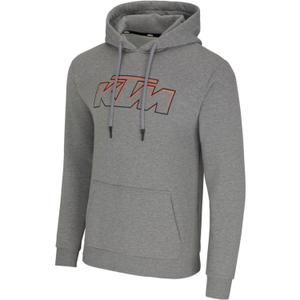 Felpa con cappuccio KTM Essential grigio chiaro melange