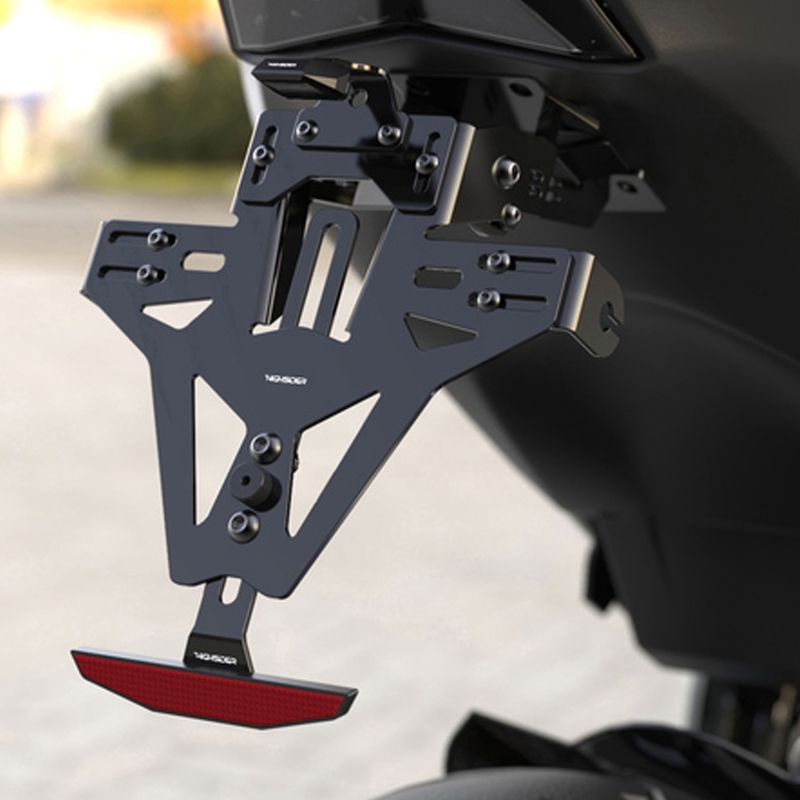 Portatarga con illuminazione Highsider Akron RS PRO Ducati Scrambler 800 nero