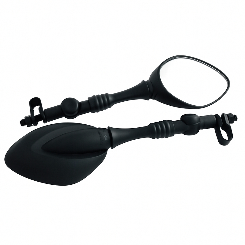 Specchietto retrovisore Highsider Smart con snodo, nero