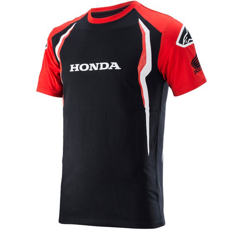 Maglietta Alpinestars Honda rossa e nera