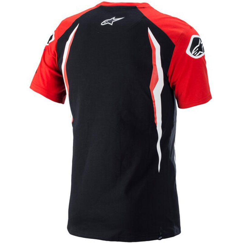 Maglietta Alpinestars Honda rossa e nera