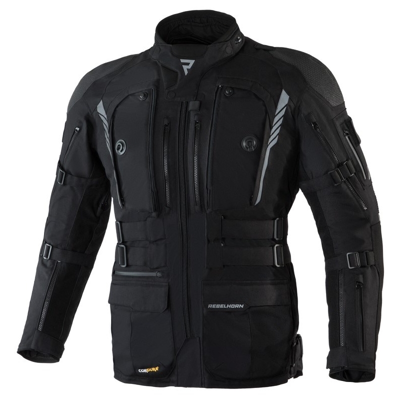 Giacca da moto Rebelhorn Patrol Black