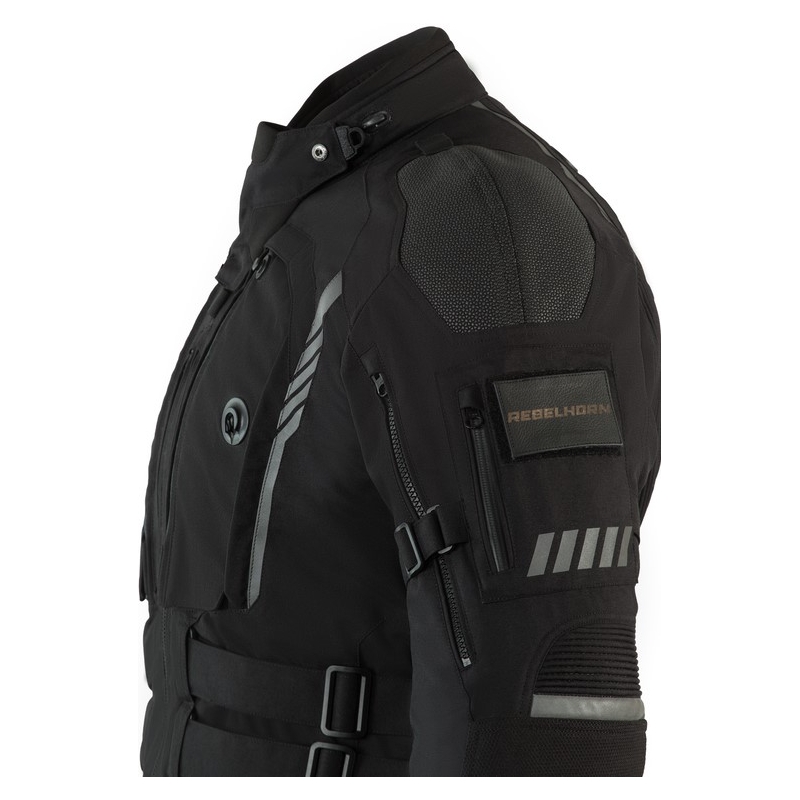 Giacca da moto Rebelhorn Patrol Black