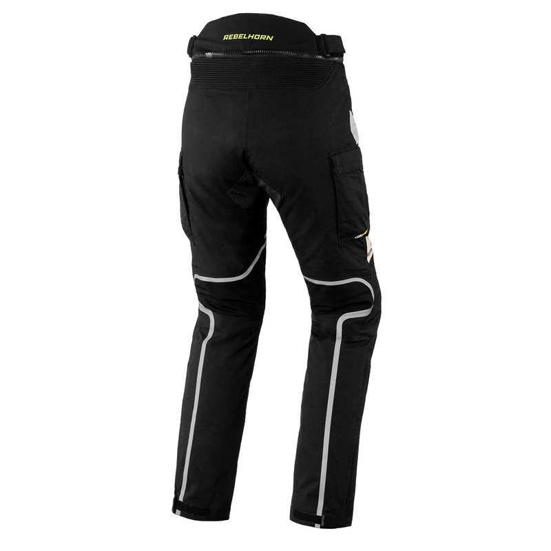 Pantaloni da moto Rebelhorn Hardy II Donna Grigio-Nero-Giallo Fluo Saldi