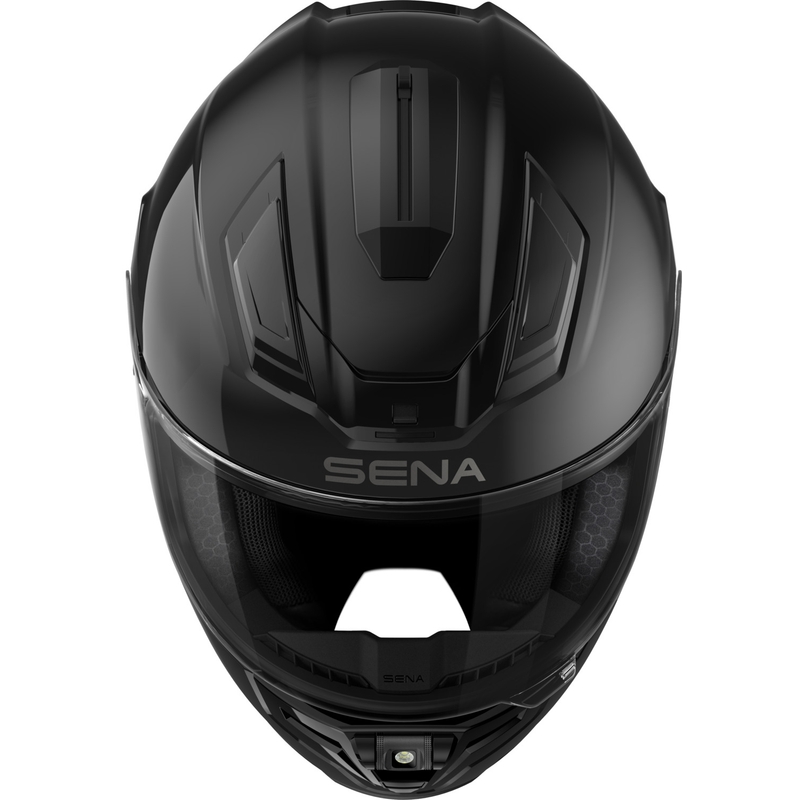 Casco integrale da moto SENA Phantom con cuffie in rete, nero opaco