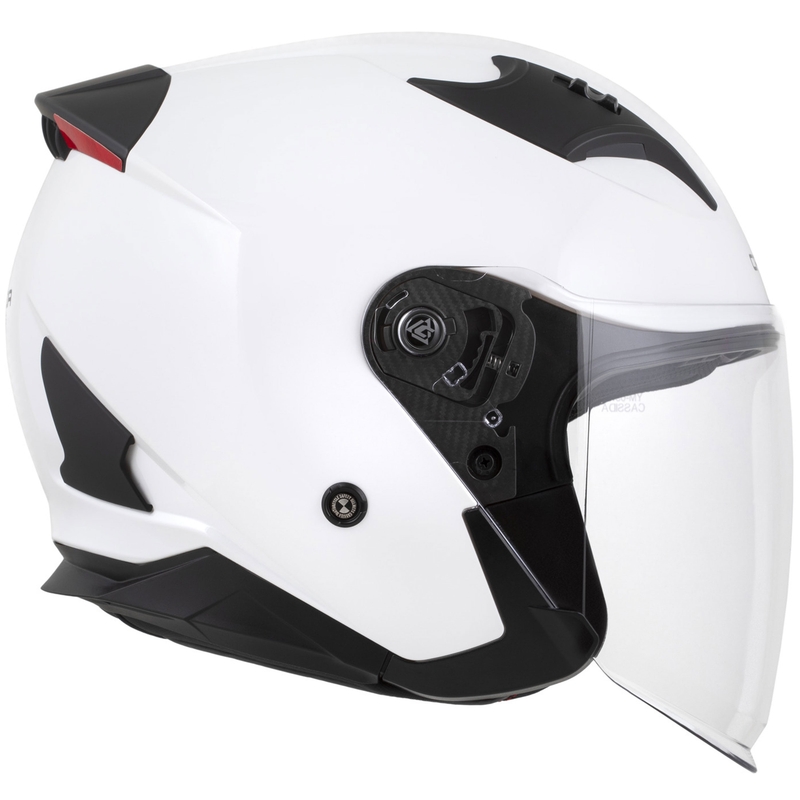 Casco da moto jet Cassida Reflex 2.0 Solid bianco-nero
