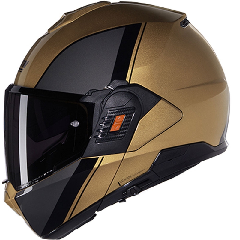 Casco moto apribile Nolan N120-1 Verniciatura Speciale N-COM 342 sabbia-nero