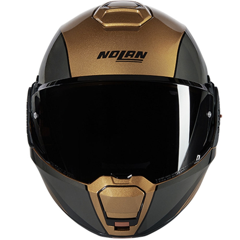 Casco moto apribile Nolan N120-1 Verniciatura Speciale N-COM 342 sabbia-nero