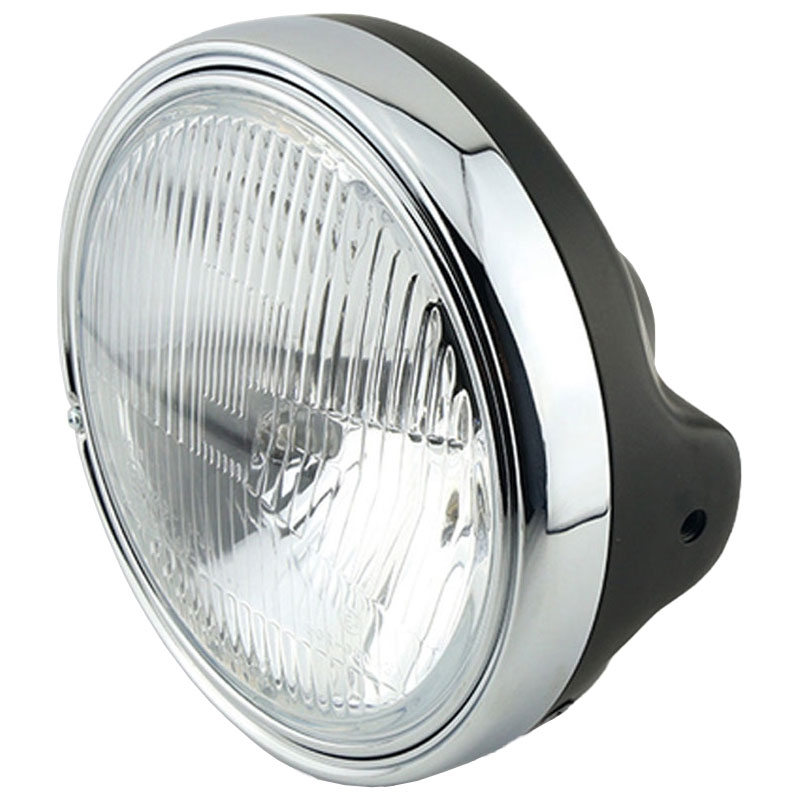 Faro anteriore Highsider Smart LTD 7 con vetro goffrato, nero lucido