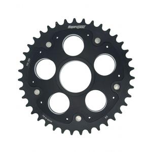 Rear sprocket STEALTH with alloy disc SUPERSPROX černá 39 zubů, 520