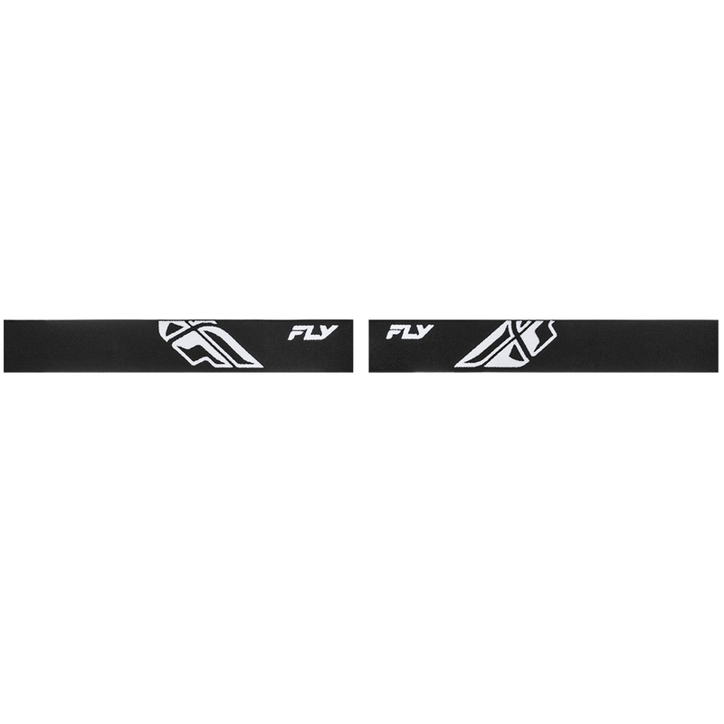 Occhiali da motocross Fly Racing Focus nero-bianco II in plexiglass trasparente