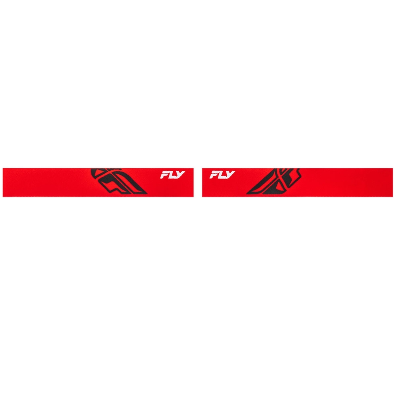 Occhiali da motocross Fly Racing Focus rosso-neri con plexiglass trasparente