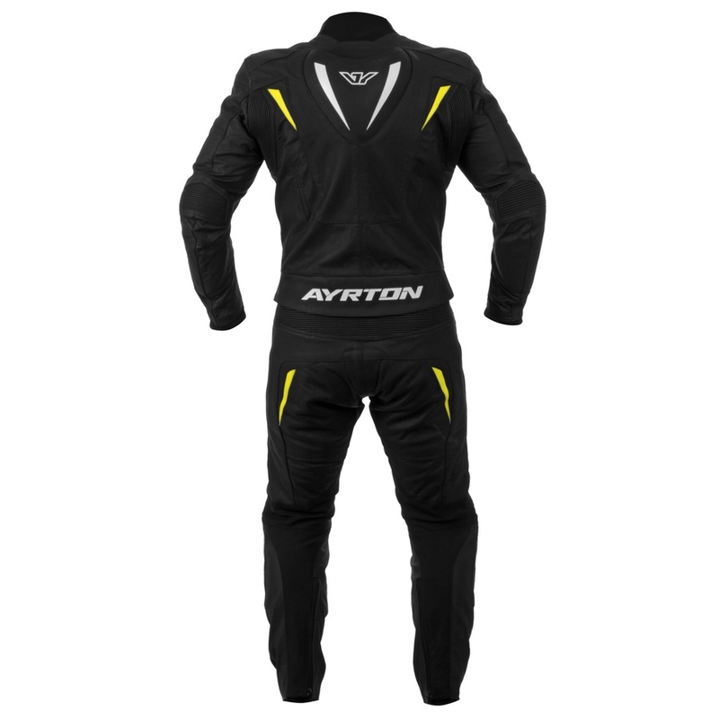 Kombinéza Ayrton Curtiss V8 černo-fluo žlutá