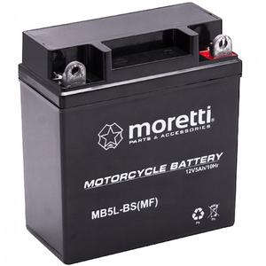 Batteria al gel esente da manutenzione Moretti MB5L-BS, 12V 5Ah senza misuratore di tensione