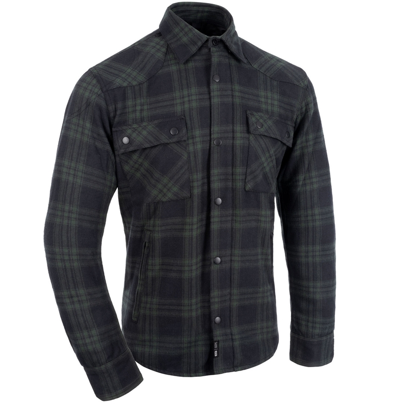 Camicia da motociclista Oxford Kickback 3.0 verde
