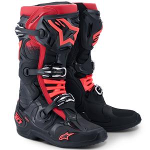 Stivali da moto Alpinestars Tech 10 nero-rosso