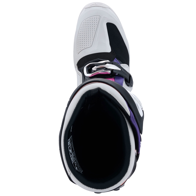 Stivali da moto Alpinestars Tech 7 nero-grigio chiaro-arancione fluo-sfumato