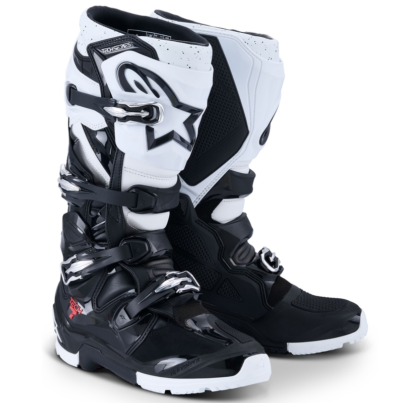 Stivali da moto Alpinestars Tech 7 Enduro Nero-Bianco