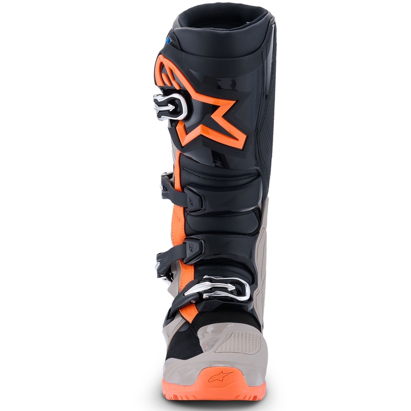 Stivali da moto Alpinestars Tech 7 Enduro Nero-Grigio scuro-Arancione fluo