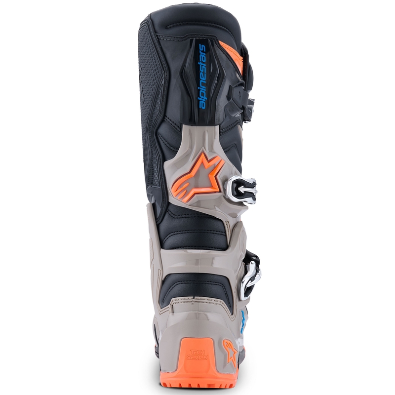 Stivali da moto Alpinestars Tech 7 Enduro Nero-Grigio scuro-Arancione fluo