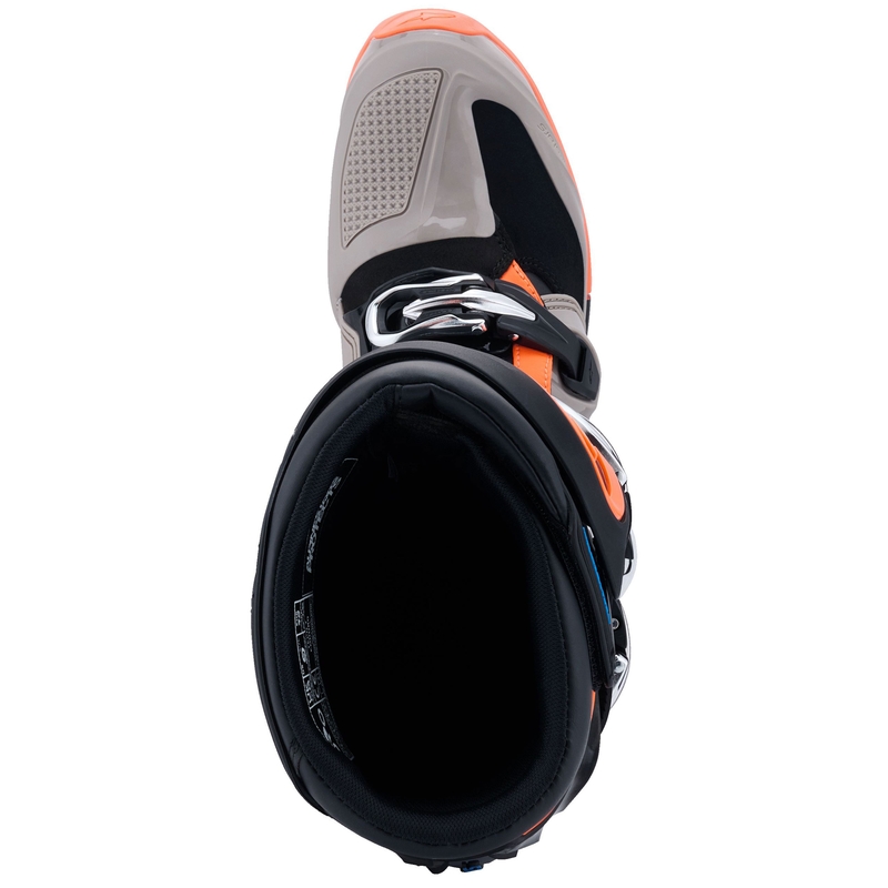 Stivali da moto Alpinestars Tech 7 Enduro Nero-Grigio scuro-Arancione fluo