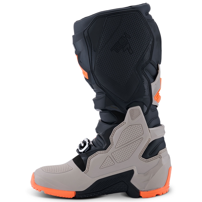Stivali da moto Alpinestars Tech 7 Enduro Nero-Grigio scuro-Arancione fluo