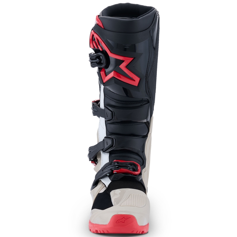 Stivali da moto Alpinestars Tech 7 Enduro Nero-Grigio chiaro-Rosso