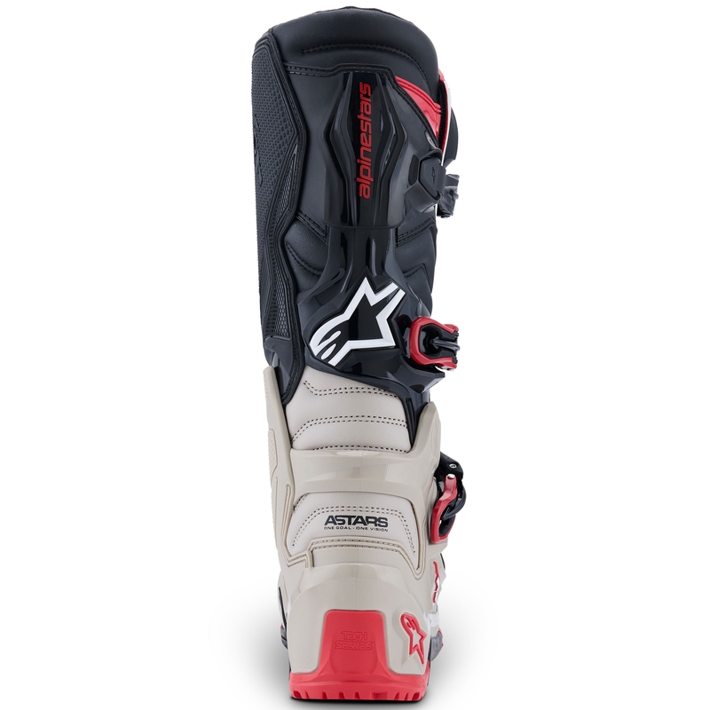 Stivali da moto Alpinestars Tech 7 Enduro Nero-Grigio chiaro-Rosso