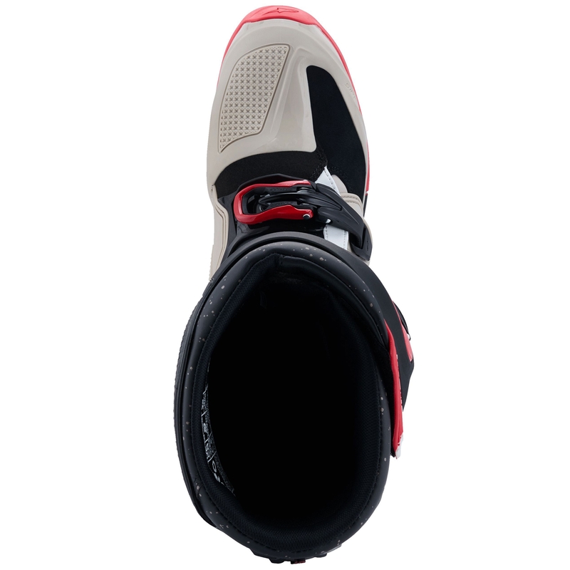 Stivali da moto Alpinestars Tech 7 Enduro Nero-Grigio chiaro-Rosso