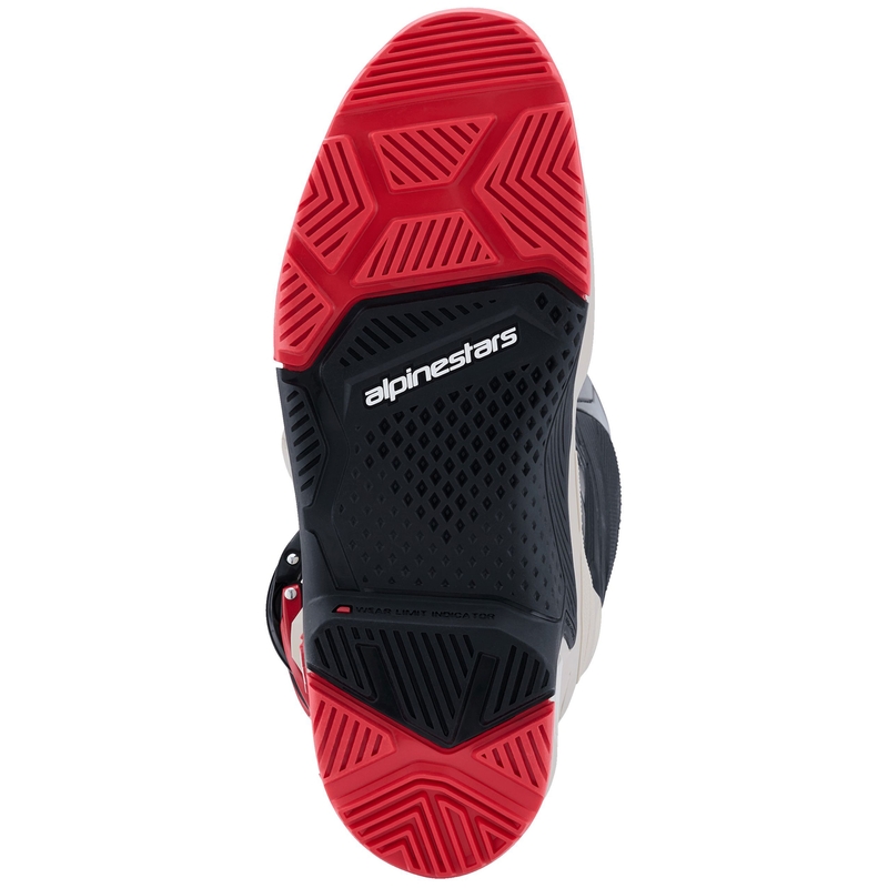 Stivali da moto Alpinestars Tech 7 Enduro Nero-Grigio chiaro-Rosso