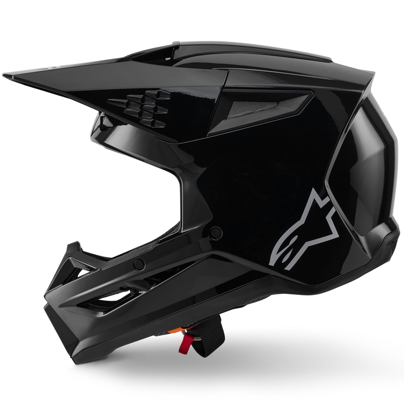 Casco da motocross Alpinestars S-M3 Solid nero