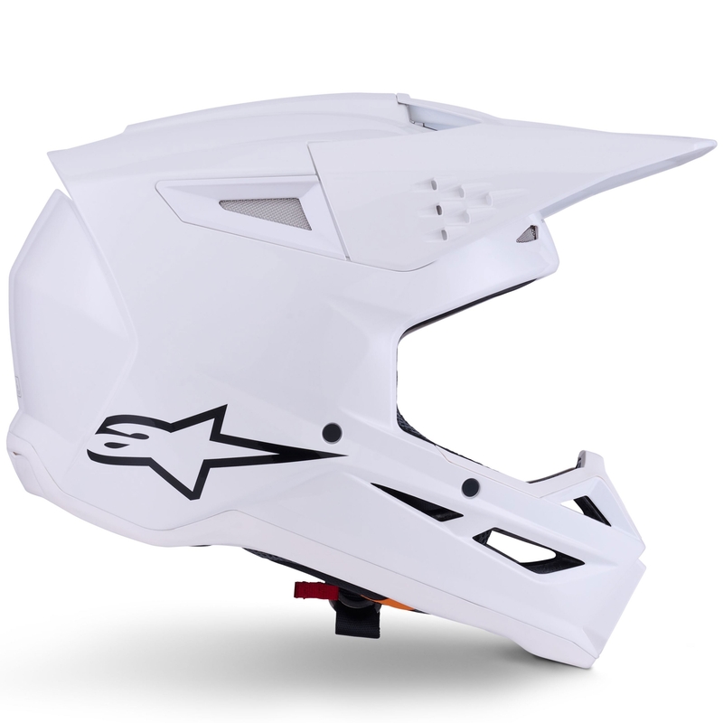 Casco da motocross Alpinestars S-M3 Solid bianco