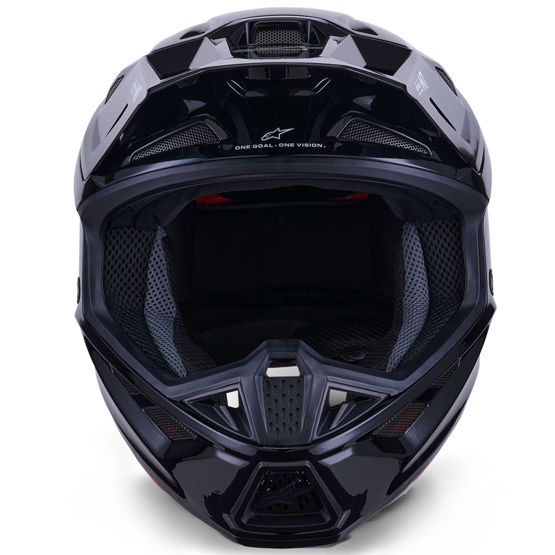 Casco da motocross Alpinestars SM7 Solid nero