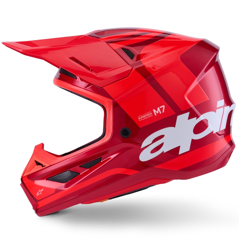Casco da motocross Alpinestars SM7 Core rosso