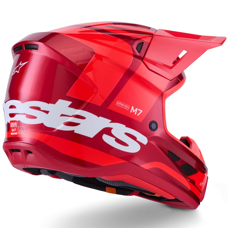 Casco da motocross Alpinestars SM7 Core rosso