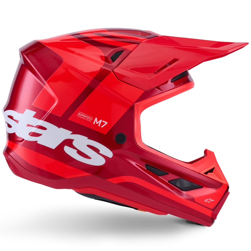 Casco da motocross Alpinestars SM7 Core rosso