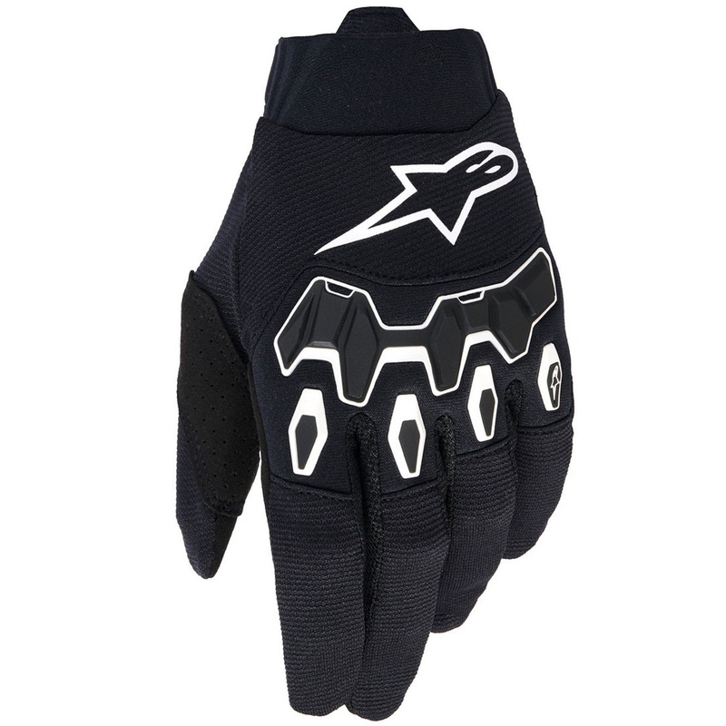 Guanti da motocross Alpinestars Full Bore V2 neri-bianchi