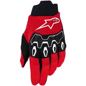 Guanti da motocross Alpinestars Full Bore V2 rosso-nero-bianco