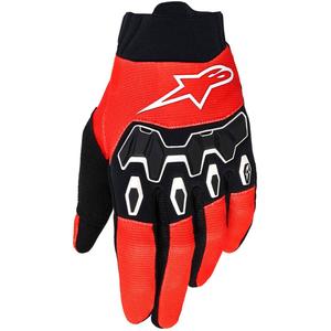 Guanti da motocross Alpinestars Full Bore V2 arancio-nero