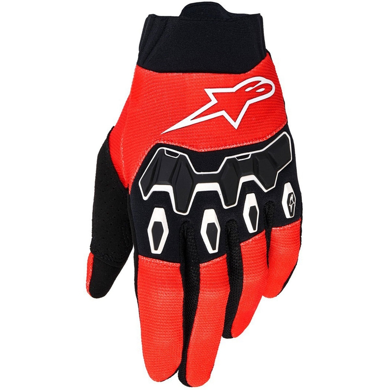 Guanti da motocross Alpinestars Full Bore V2 arancio-nero