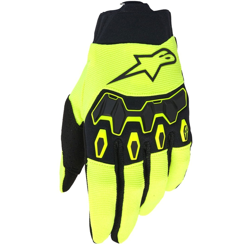 Guanti da motocross Alpinestars Full Bore V2 giallo fluo-nero