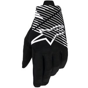 Guanti da motocross Alpinestars Radar Pro neri-bianchi
