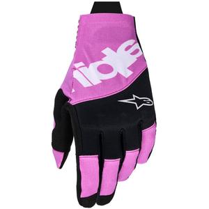 Guanti da motocross Alpinestars Techstar nero-grigio chiaro-viola