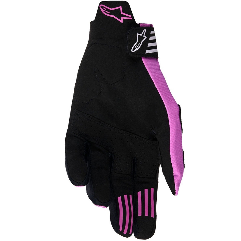 Guanti da motocross Alpinestars Techstar nero-grigio chiaro-viola