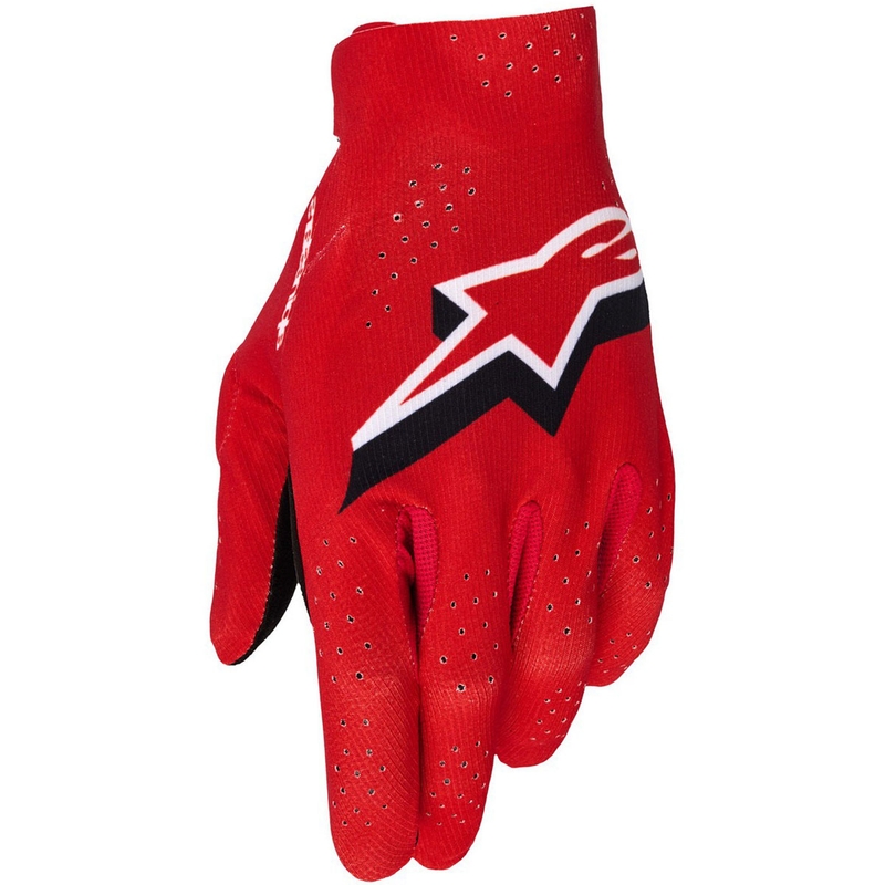 Guanti da motocross Alpinestars Supertech MX rosso-nero-bianco