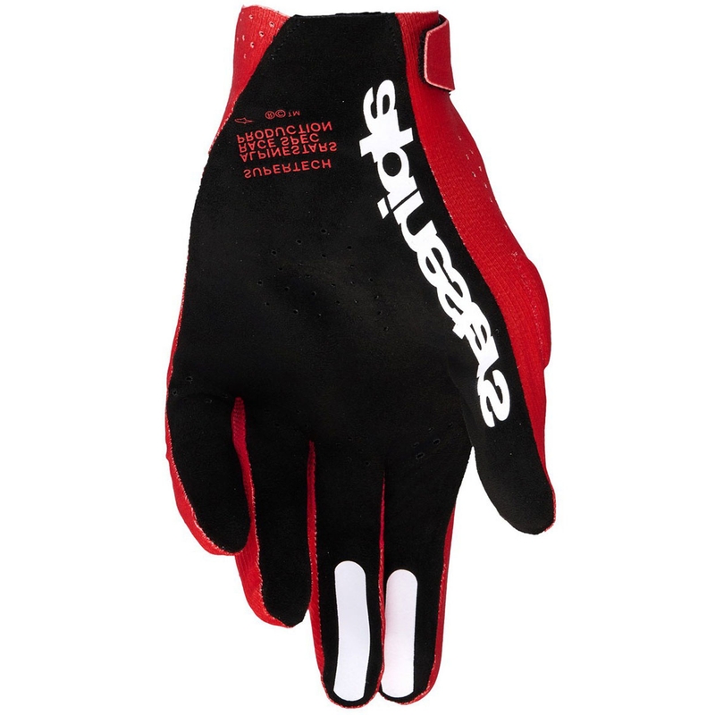Guanti da motocross Alpinestars Supertech MX rosso-nero-bianco