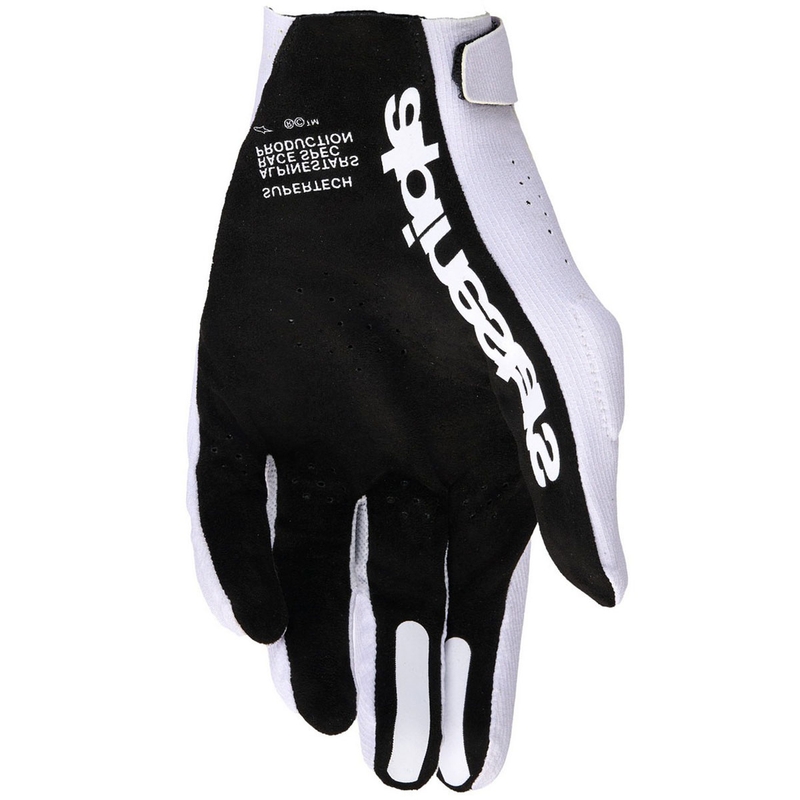 Guanti da motocross Alpinestars Supertech MX lilla chiaro-nero