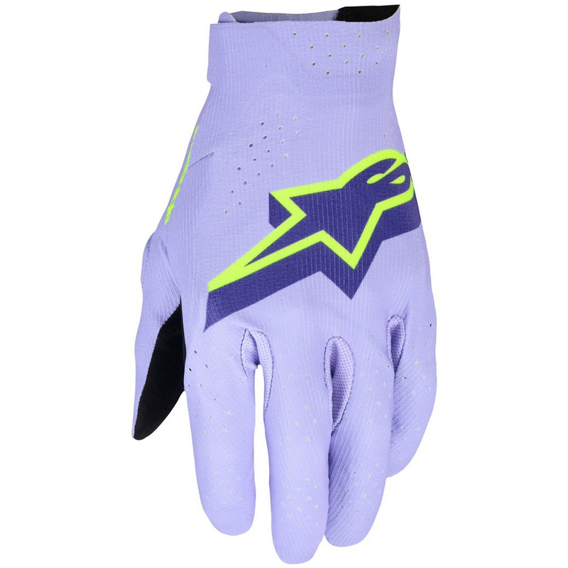 Guanti da motocross Alpinestars Supertech MX lavanda-viola-giallo